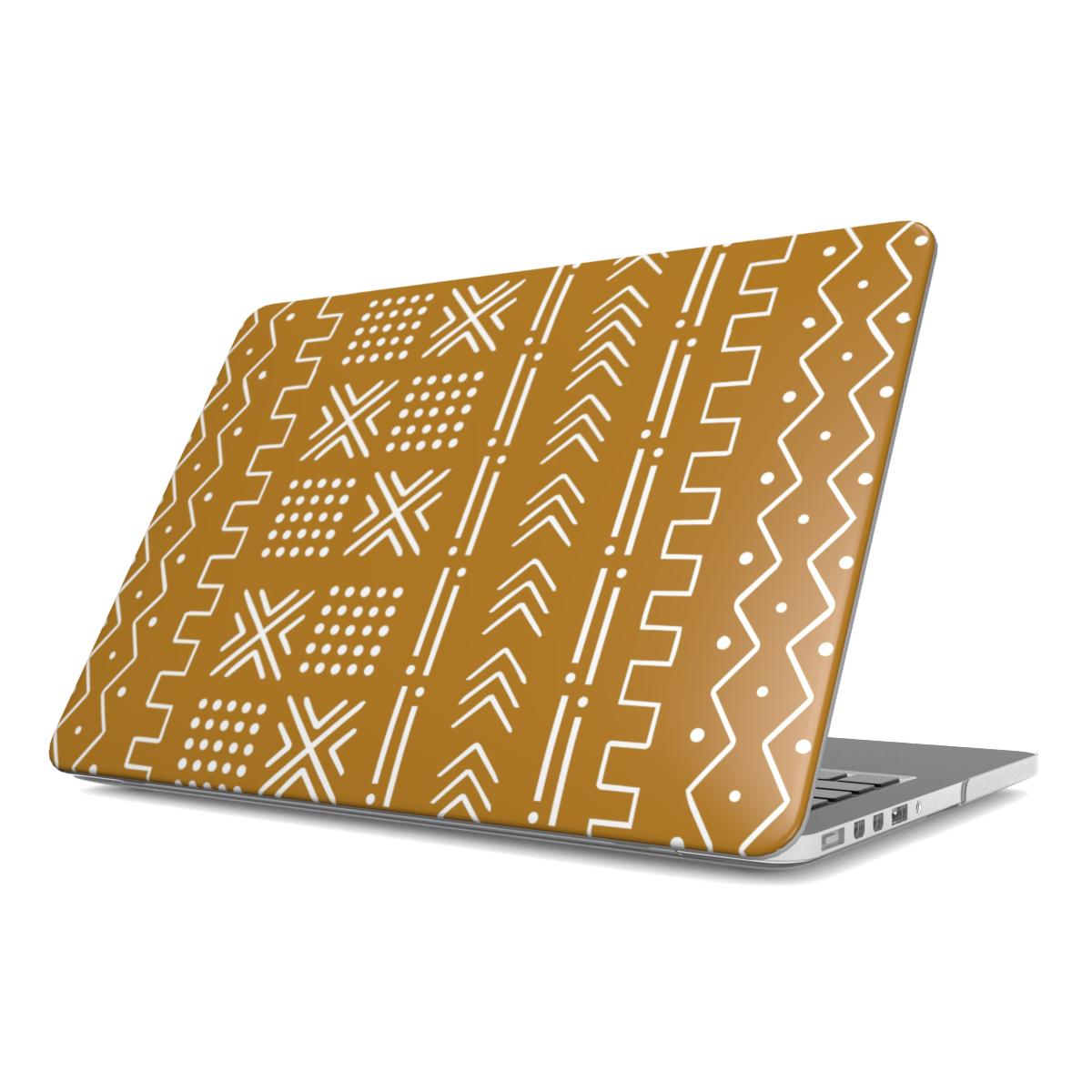 Savanna Ochre Mud Cloth MacBook Case - The Global Wanderer