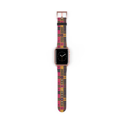 Ghanaian Kente Cloth Watch Band