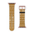 Savanna Ochre Mud Cloth Apple Watch Band - The Global Wanderer