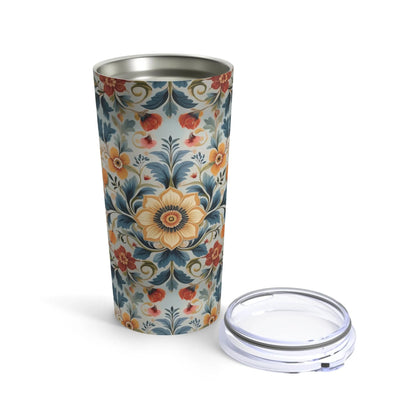 Norwegian Rosemaling Tumbler