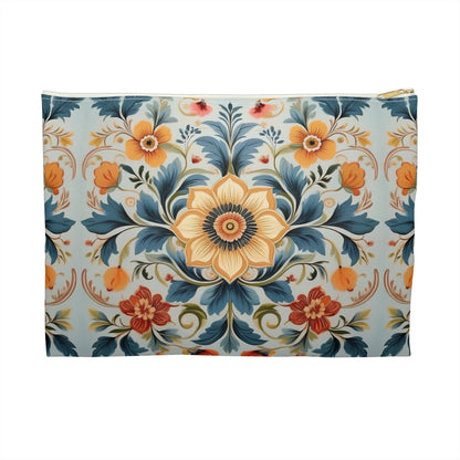 Norwegian Rosemaling Print Pouch