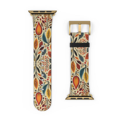 Bavarian Fall Folk Art Watch Band