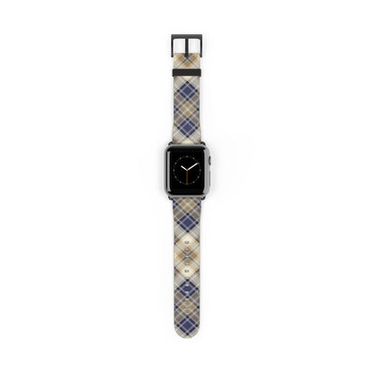 Blue Scottish Plaid Watch Band