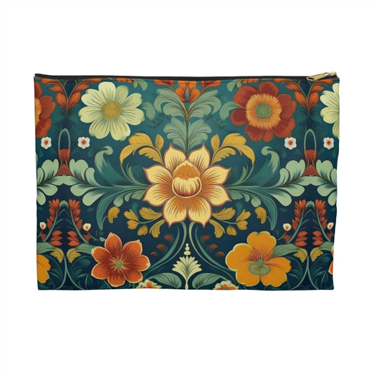 Norwegian Rosemaling Print Pouch