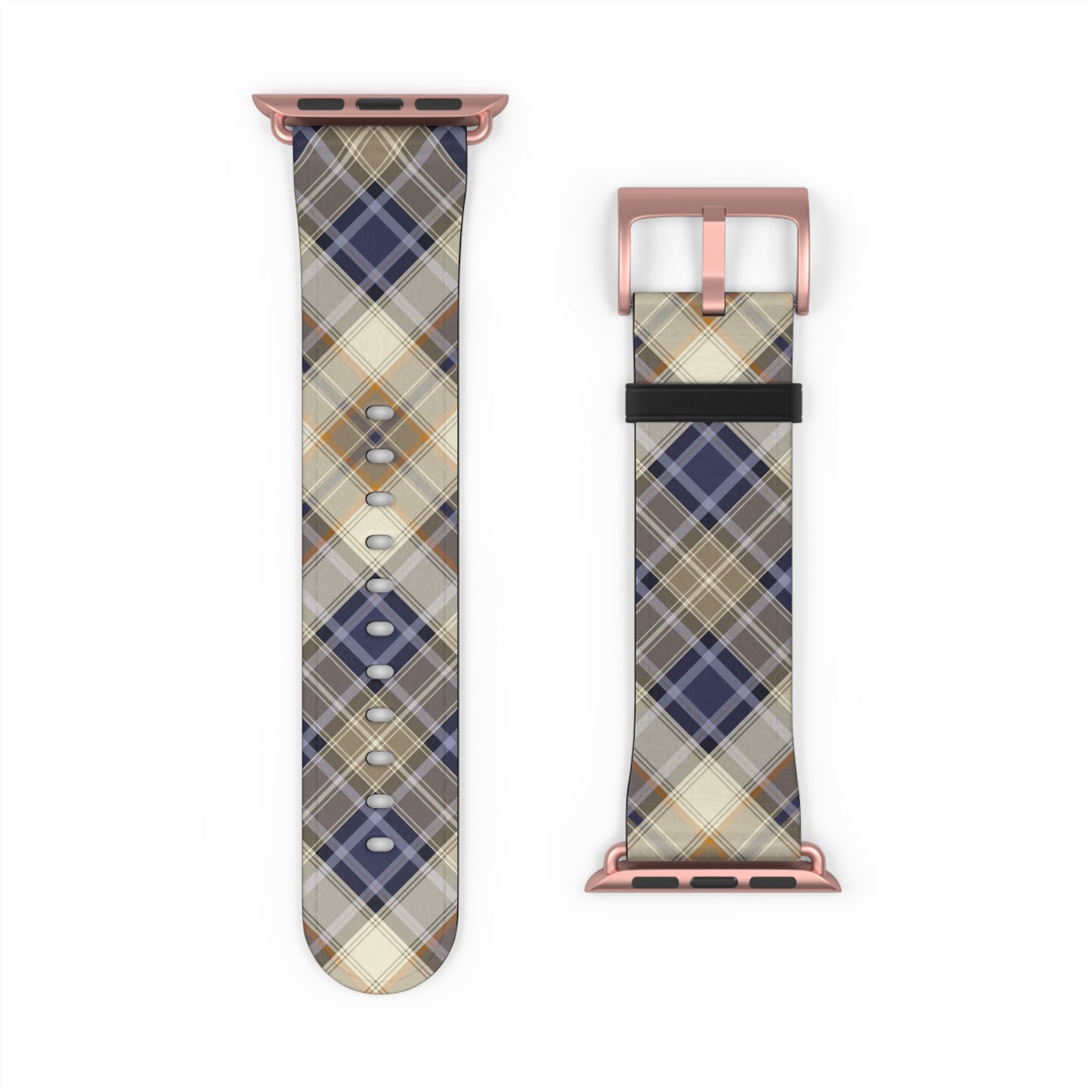 Blue Scottish Plaid Watch Band