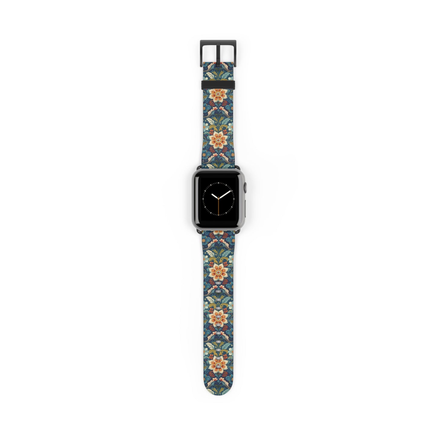 Norwegian Rosemaling Watch Band