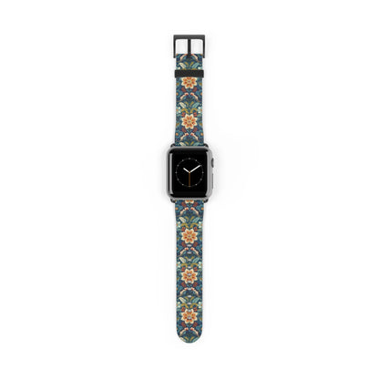 Norwegian Rosemaling Watch Band