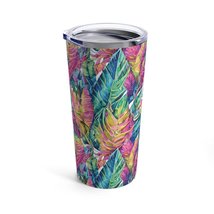 Hawaiian Tropical Leaves Tumbler