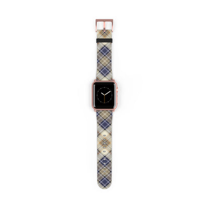 Blue Scottish Plaid Watch Band