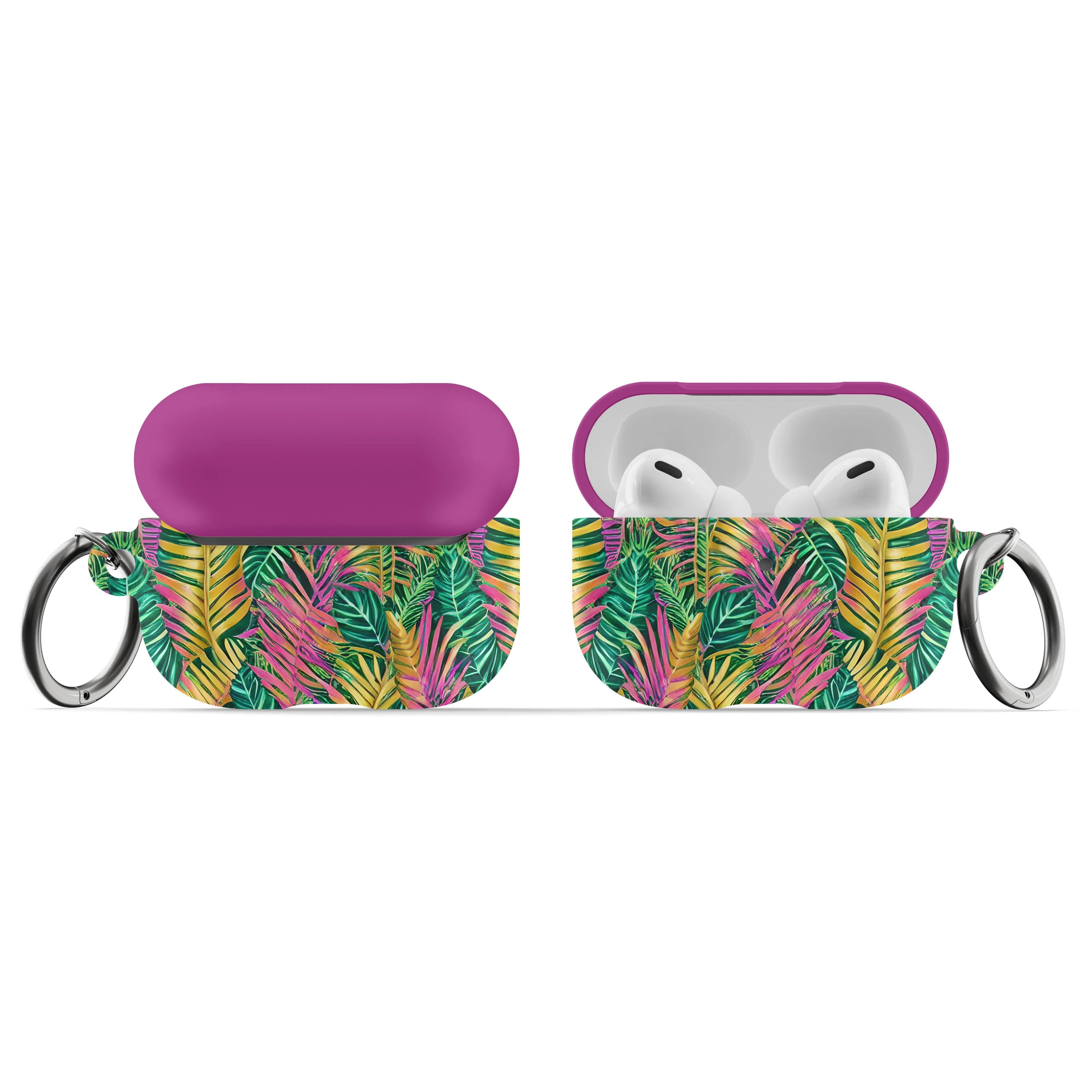 Hawaiian Tropical Leaves AirPod Pro Case - The Global Wanderer