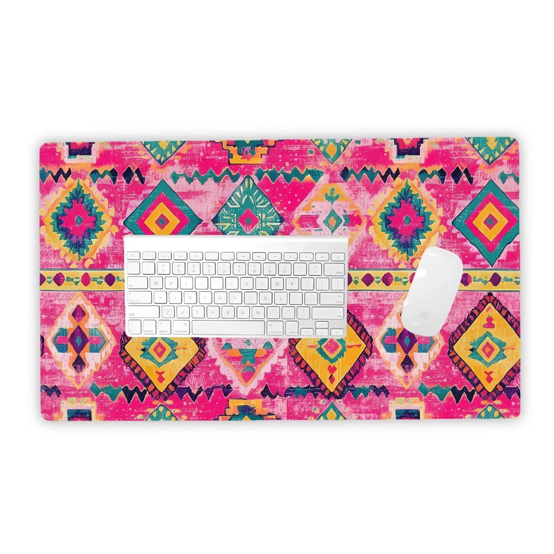 Ankara Sunset Kilim Desk Mat - The Global Wanderer