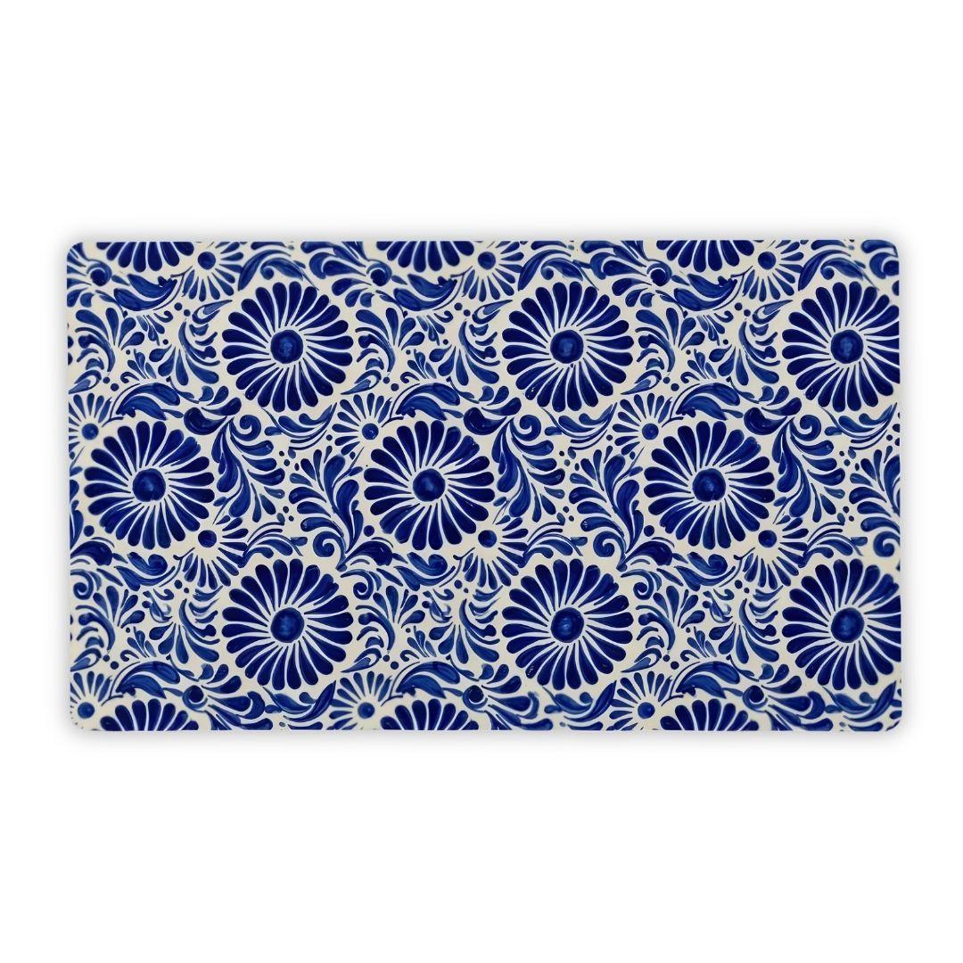 Atlixco Talavera Tile Desk Mat - The Global Wanderer