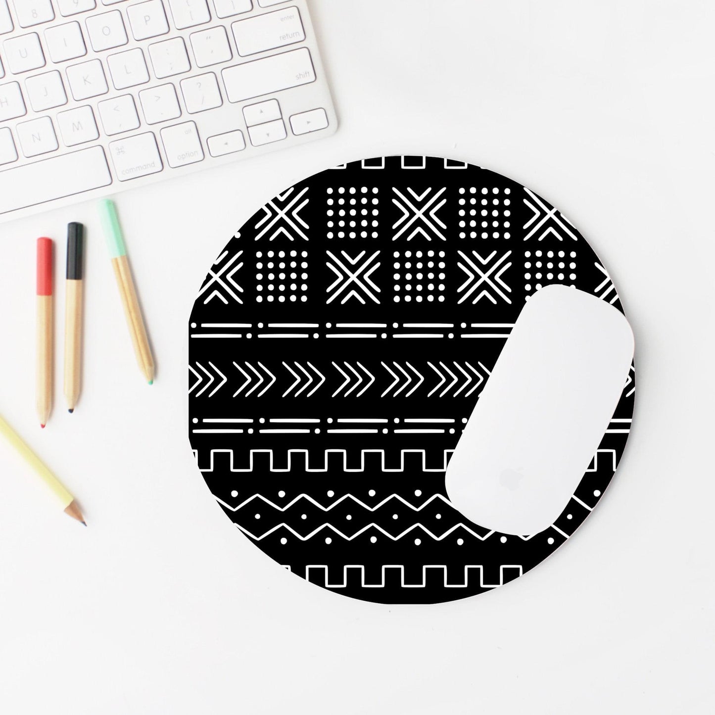 African Mud Cloth Mouse Pad