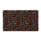 Cocoa Lines Mud Cloth Desk Mat - The Global Wanderer