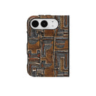 Cocoa Lines Mud Cloth iPhone Duo Case - The Global Wanderer