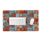 Coral Path Tapa Cloth Desk Mat - The Global Wanderer