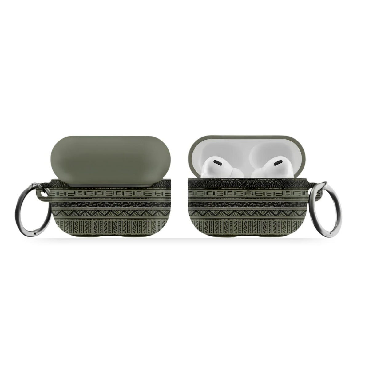 Dark Green African Blanket AirPods Pro Case - The Global Wanderer