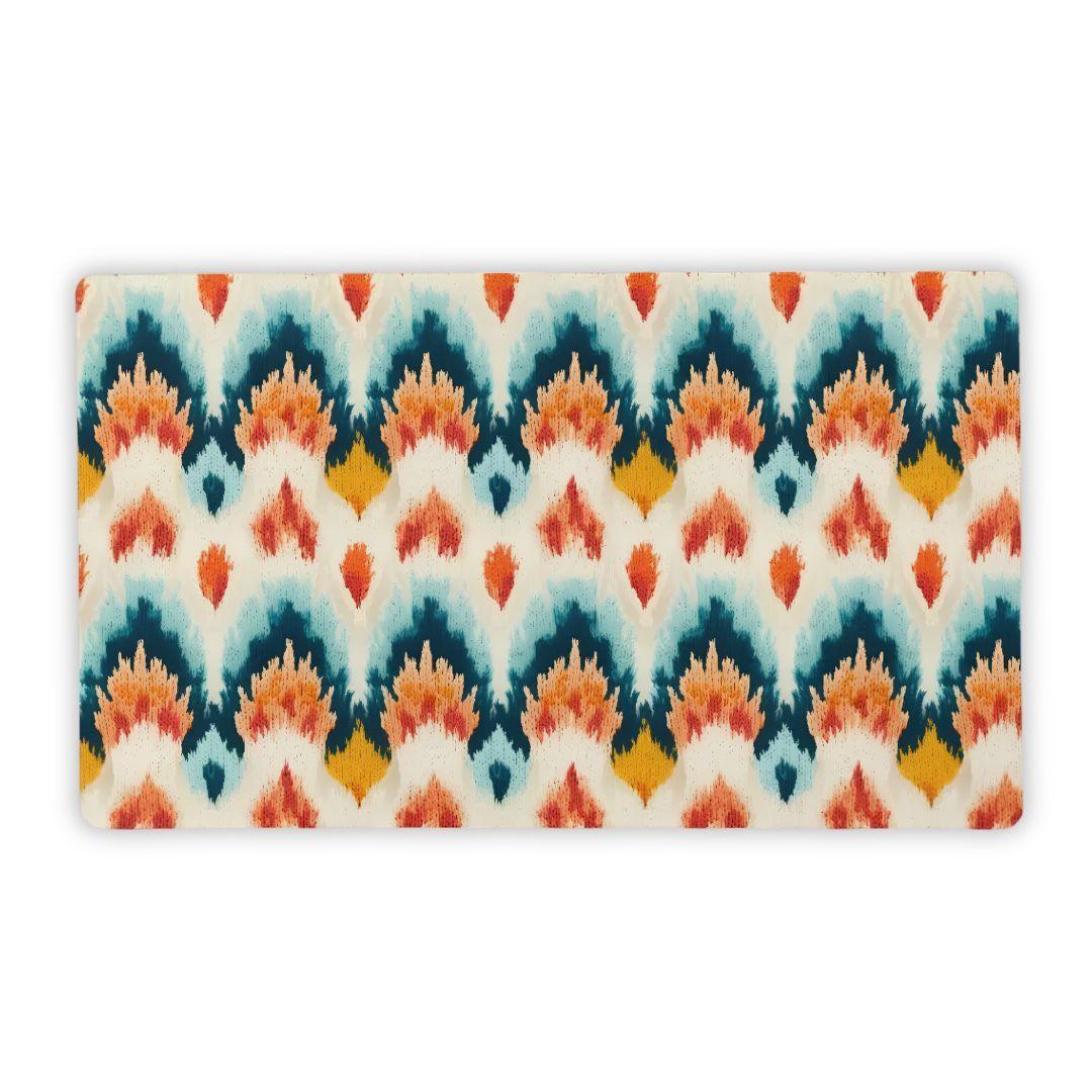 Denpasar Sunrise Ikat Desk Mat - The Global Wanderer