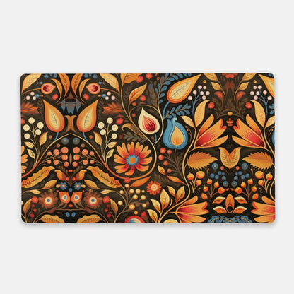 Bavarian Fall Folk Art Desk Mat - The Global Wanderer