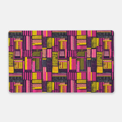 Ghanaian Kente Cloth Print Desk Mat - The Global Wanderer