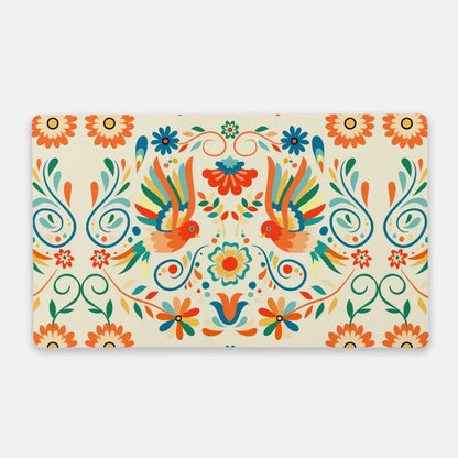 Mexican Otomi Print Desk Mat - The Global Wanderer