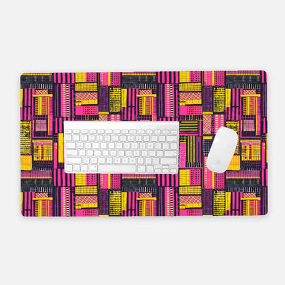 Ghanaian Kente Cloth Print Desk Mat - The Global Wanderer