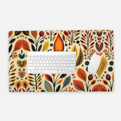 Bavarian Fall Folk Art Desk Mat - The Global Wanderer