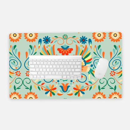 Mexican Otomi Print Desk Mat - The Global Wanderer