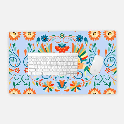 Mexican Otomi Print Desk Mat - The Global Wanderer