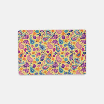 Indian Whimsical Paisley Desk Mat - The Global Wanderer