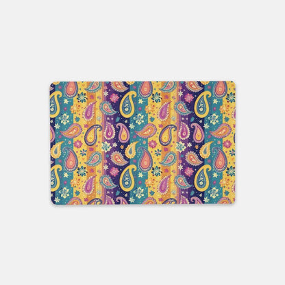 Indian Whimsical Paisley Desk Mat - The Global Wanderer