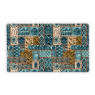 Lagoon Current Tapa Cloth Desk Mat - The Global Wanderer