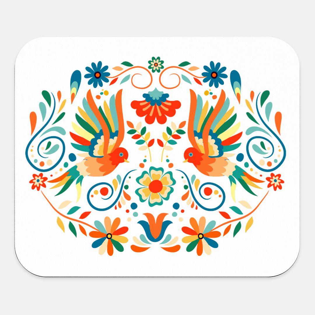 Mexican Otomi Print Mouse Pad - The Global Wanderer