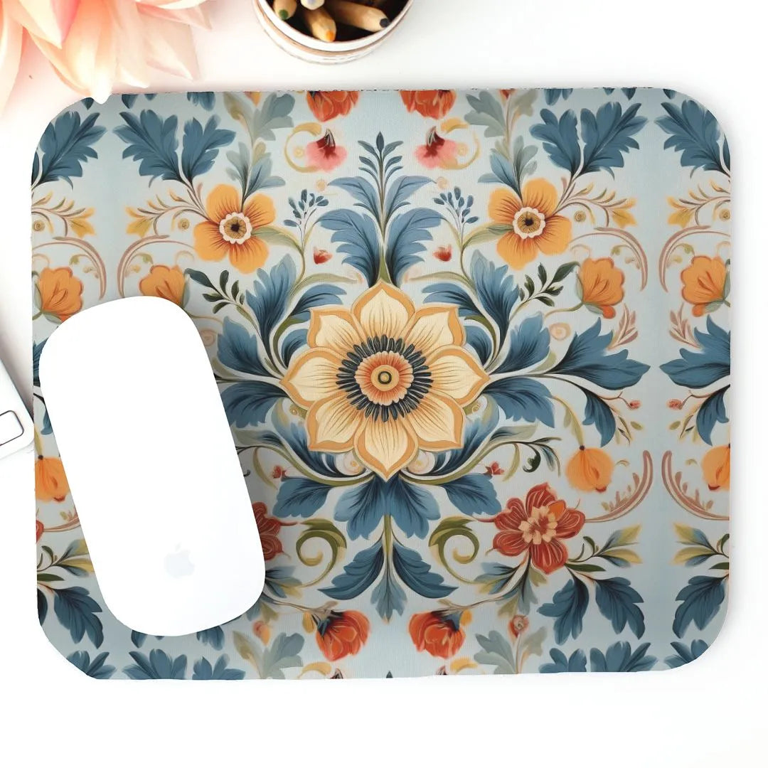 Norwegian Rosemaling Mouse Pad