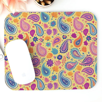 Indian Whimsical Paisley Mouse Pad - The Global Wanderer