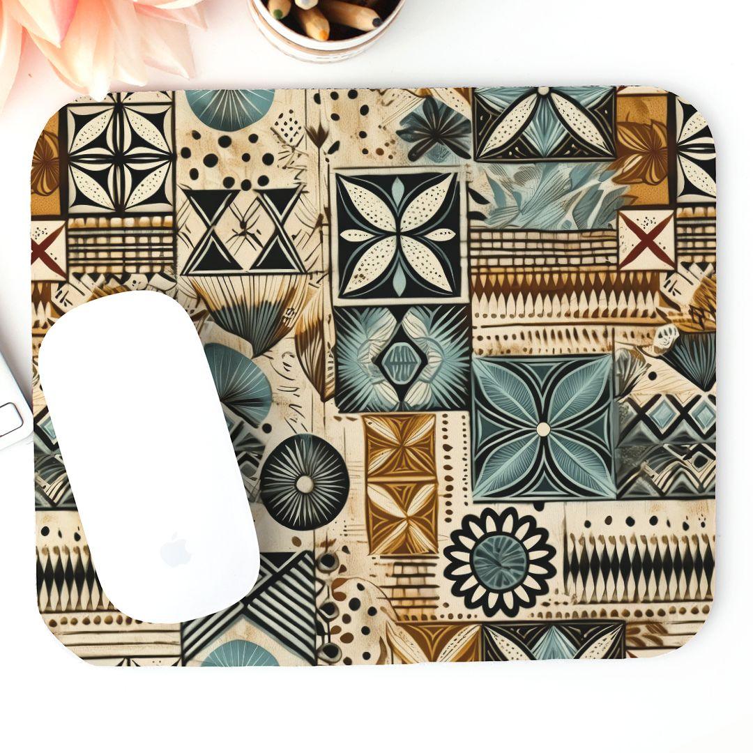 Pacific Islands Tapa Cloth Mouse Pad - The Global Wanderer