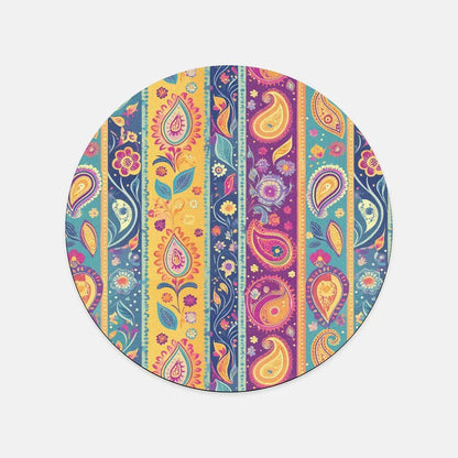 Indian Whimsical Paisley Mouse Pad - The Global Wanderer