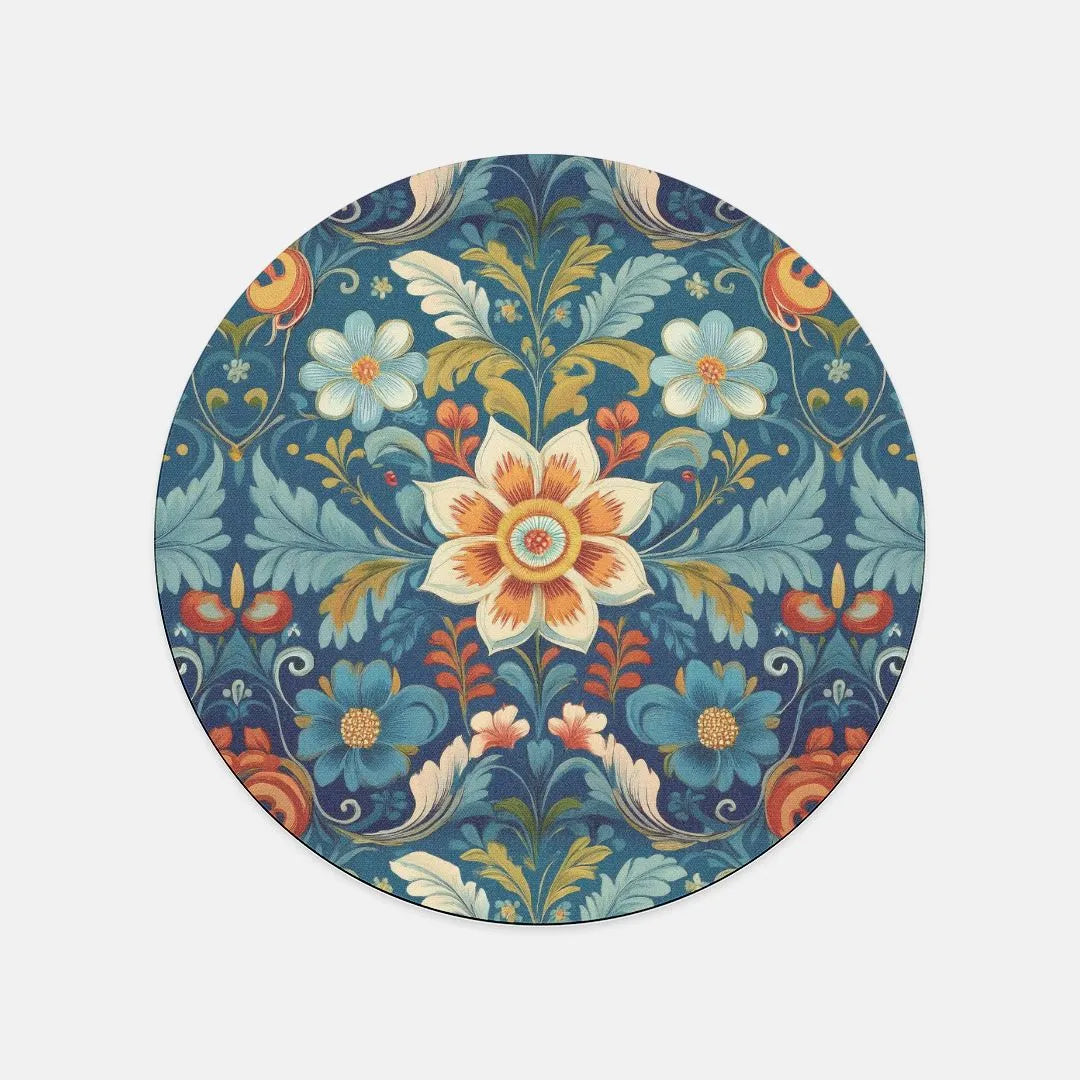 Norwegian Rosemaling Mouse Pad