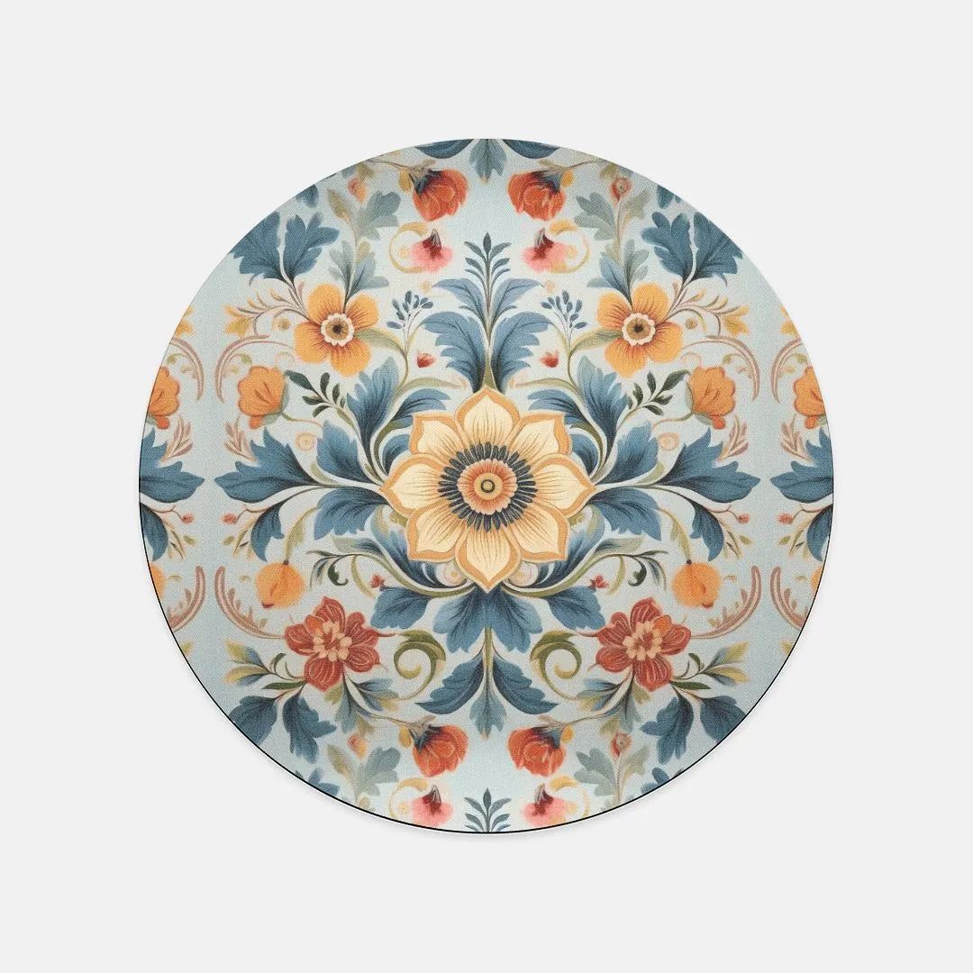 Norwegian Rosemaling Mouse Pad