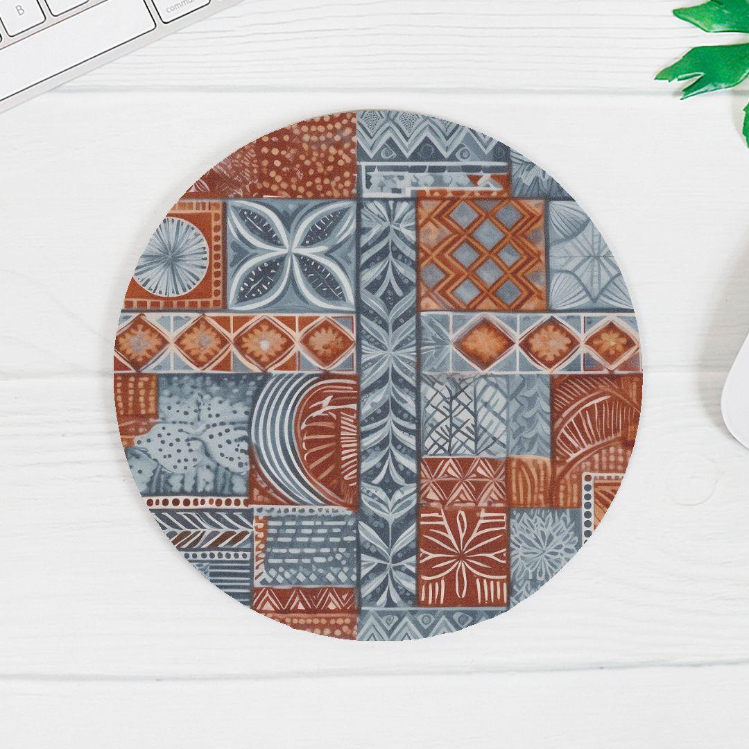 Pacific Islands Tapa Cloth Mouse Pad - The Global Wanderer