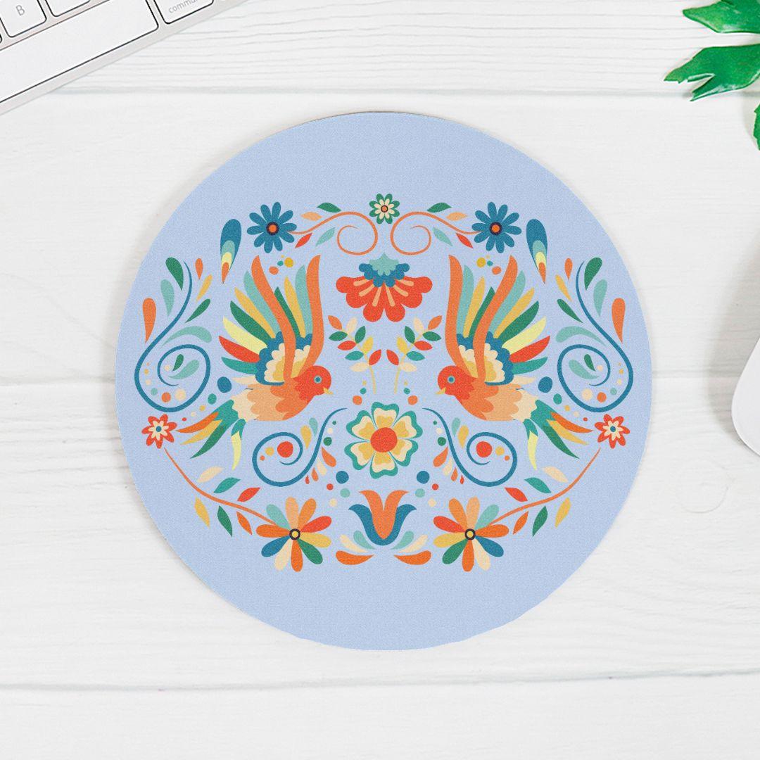 Mexican Otomi Print Mouse Pad - The Global Wanderer