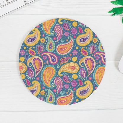 Indian Whimsical Paisley Mouse Pad - The Global Wanderer