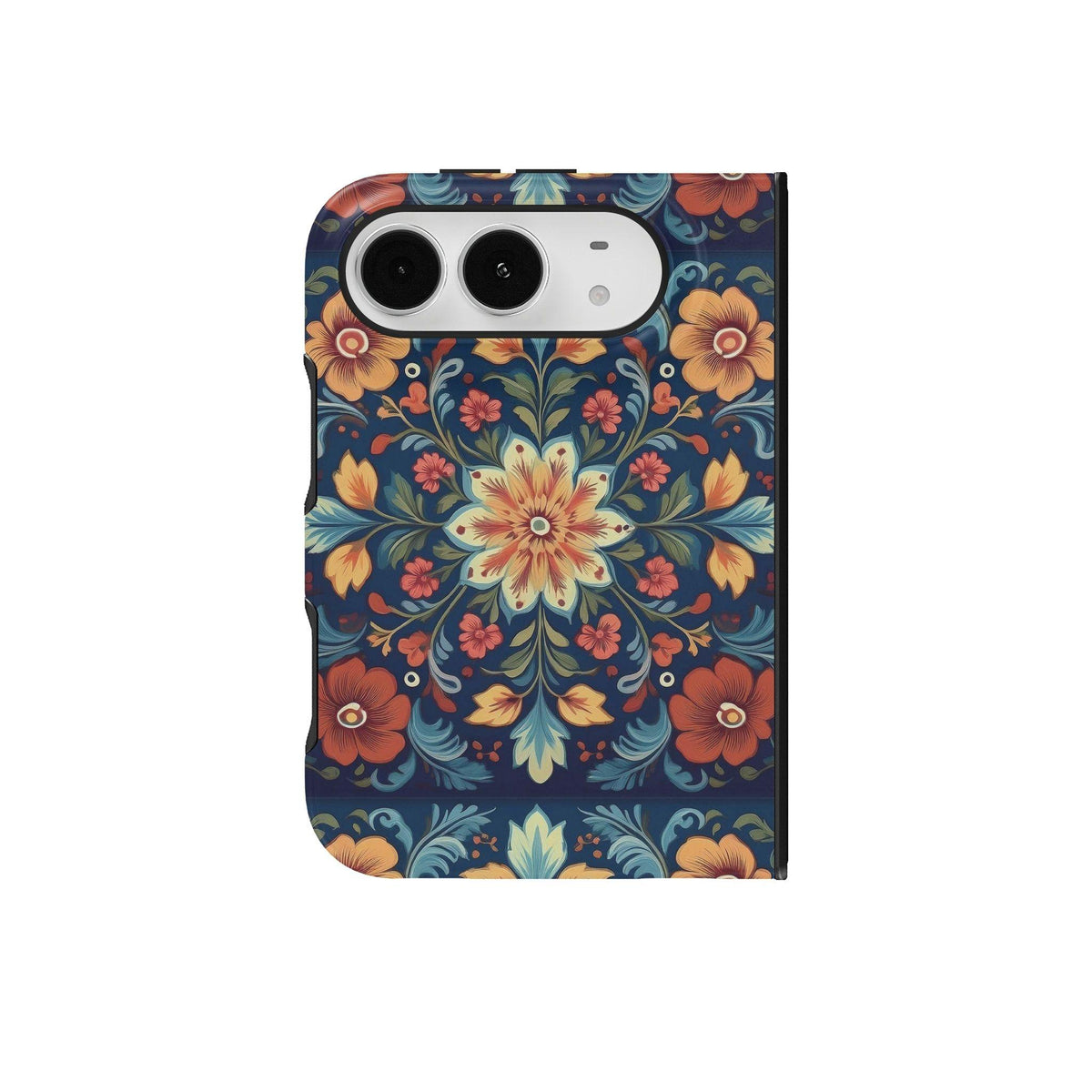 Oslo Midnight Rosemaling iPhone Duo Case - The Global Wanderer