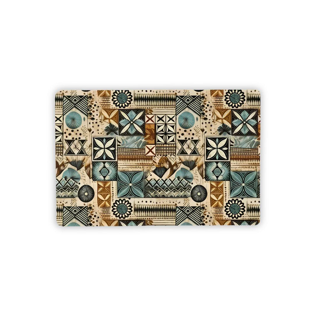 Palm Shadow Tapa Cloth Desk Mat - The Global Wanderer