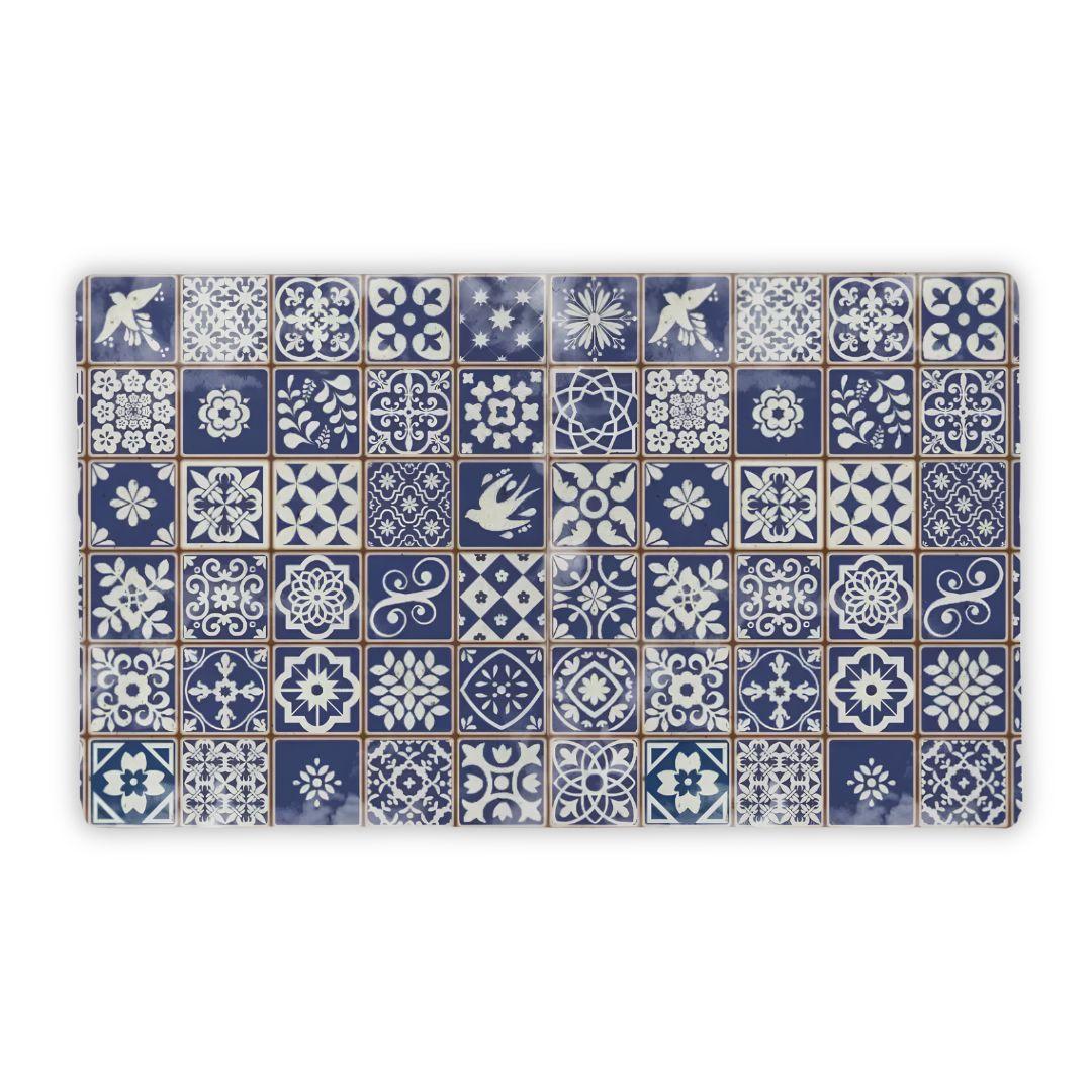 Porto Azul Tile Desk Mat - The Global Wanderer