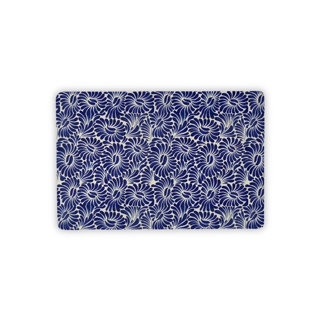 Puebla Talavera Tile Desk Mat - The Global Wanderer