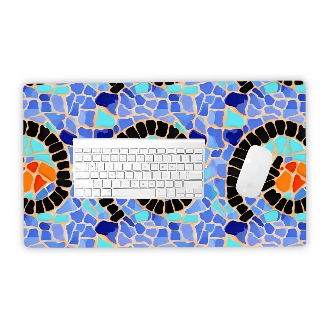 Reus Twirl Mosaic Desk Mat - The Global Wanderer