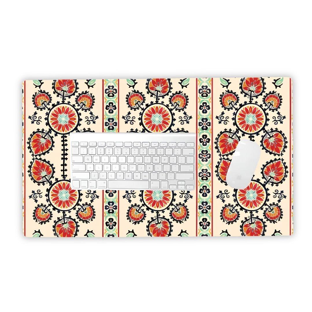 Tashkent Suzani Desk Mat - The Global Wanderer