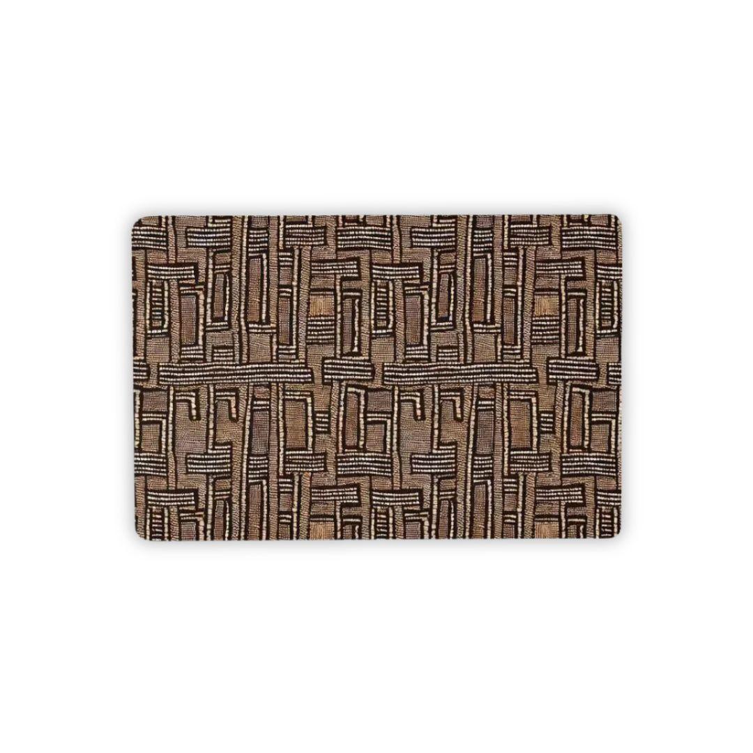 Terra Stripes Mud Cloth Desk Mat - The Global Wanderer