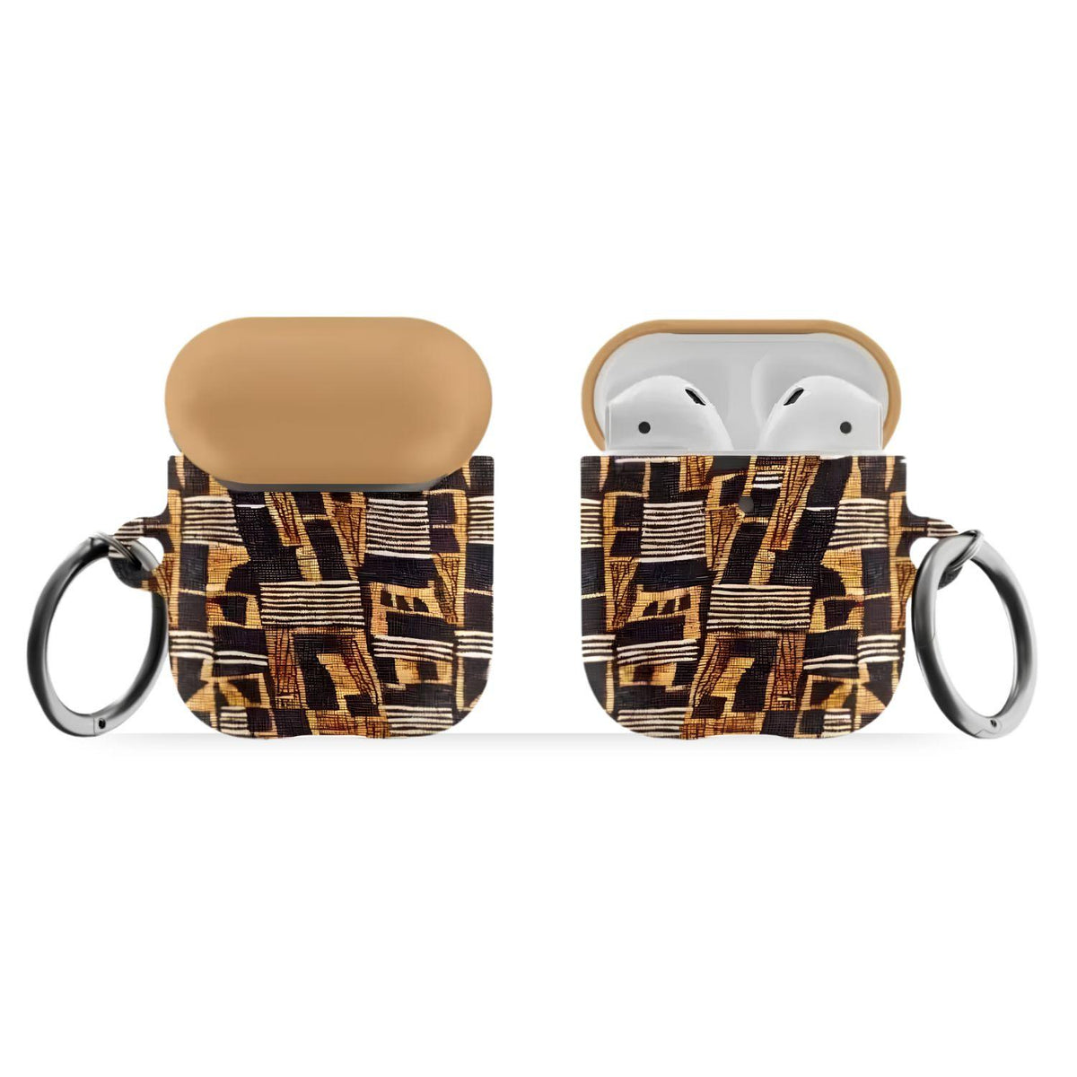 Timbuktu Gold Mud Cloth AirPods Case - The Global Wanderer